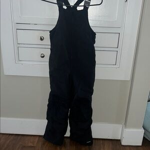 Lands End Black Snow Bib Overalls